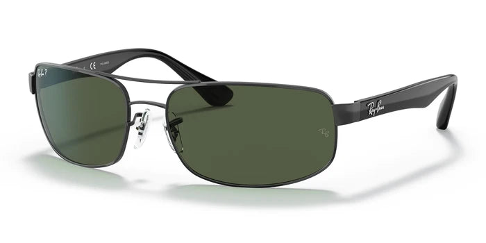 RayBan RB3445-Black / G-15 Green Polarized