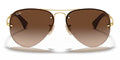 RayBan RB3449-Arista Gold /  Light brown