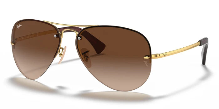 RayBan RB3449-Arista Gold /  Light brown