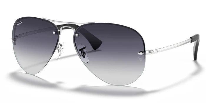 RayBan RB3449-Silver / Grey gradient