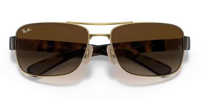 RayBan RB3522-Arista Gold / Light brown