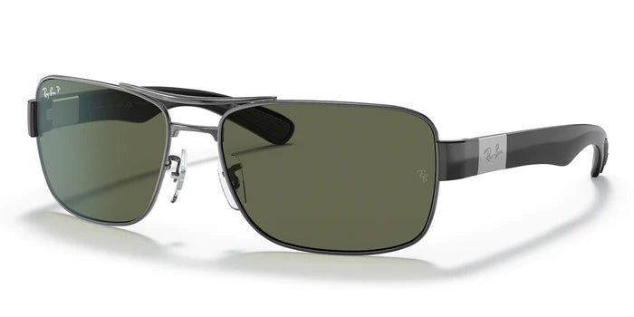 RayBan RB3522-Gunmetal / G-15 Green