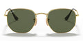 RayBan RB3548-Gold With Green Lenses