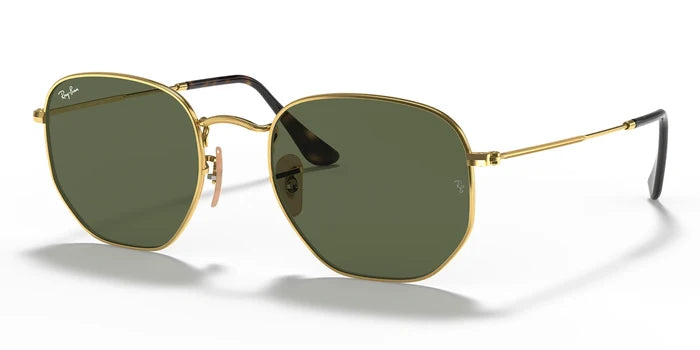 RayBan RB3548-Gold With Green Lenses