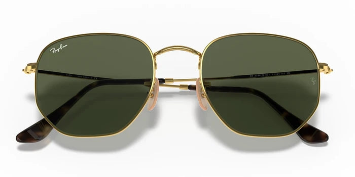 RayBan RB3548-Gold With Green Lenses