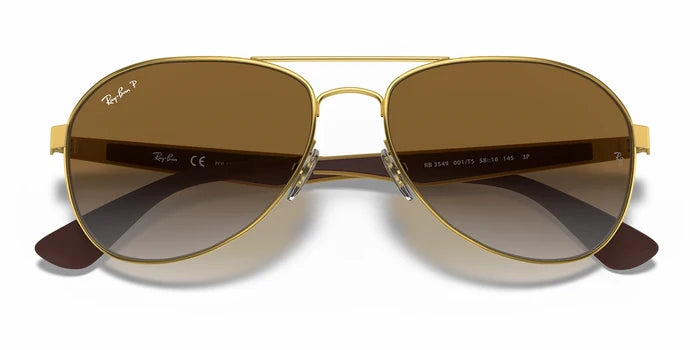 RayBan RB3549-Arista Gold / Brown Polarized
