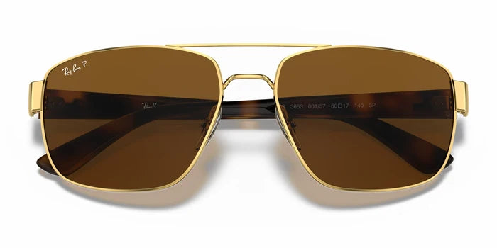RayBan RB3663-Arista Gold / Brown Polarized