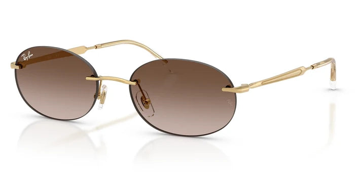RayBan RB3767- Gold With Brown Lenses