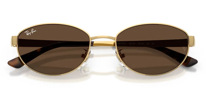 RayBan RB3774-Gold With Blue Lenses