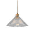 Mullan Lighting Lighting Antique Brass / 39.25" (100cm) Rebell Prismatic Glass Pendant Light