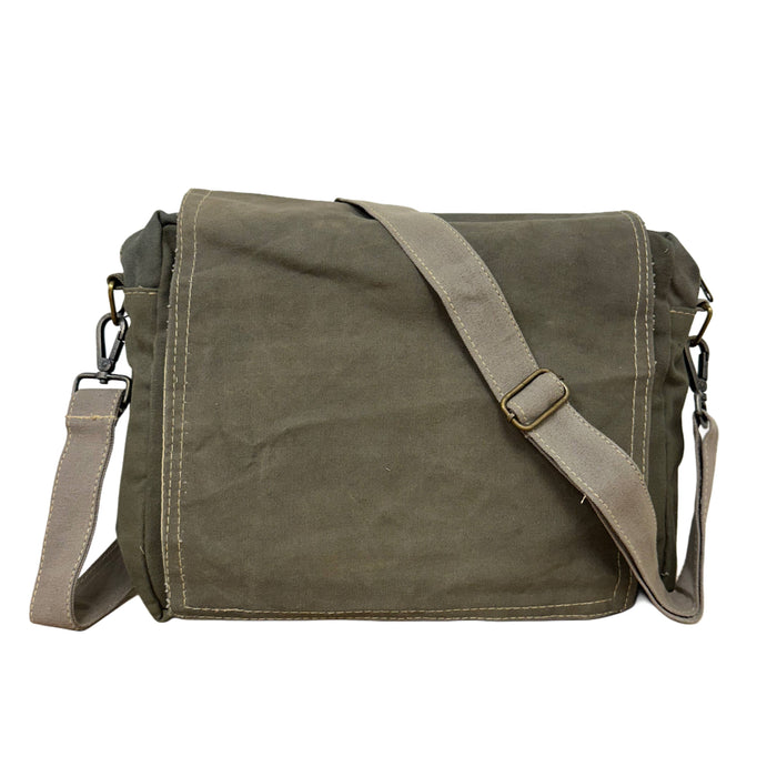 Vintage Addiction Bag Recycled Military Tent Crossbody