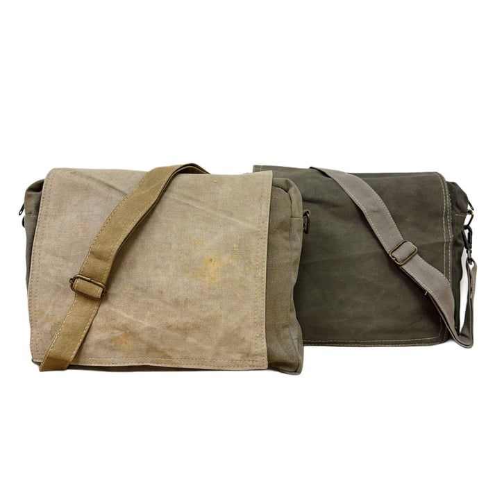 Vintage Addiction Bag Recycled Military Tent Crossbody
