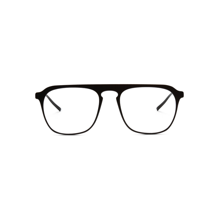 Resilient Rectangular 3D Printed Full Frame Eyeglasses - Front View | LUKNFIL
