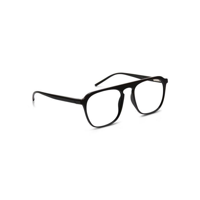 Resilient Rectangular Ultra-Lightweight 3D Printed Eyeglasses - Side View | LUKNFIL