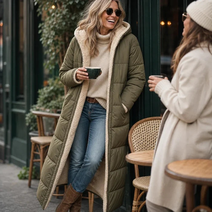Revera – Reversible Hooded Longline Puffer Coat