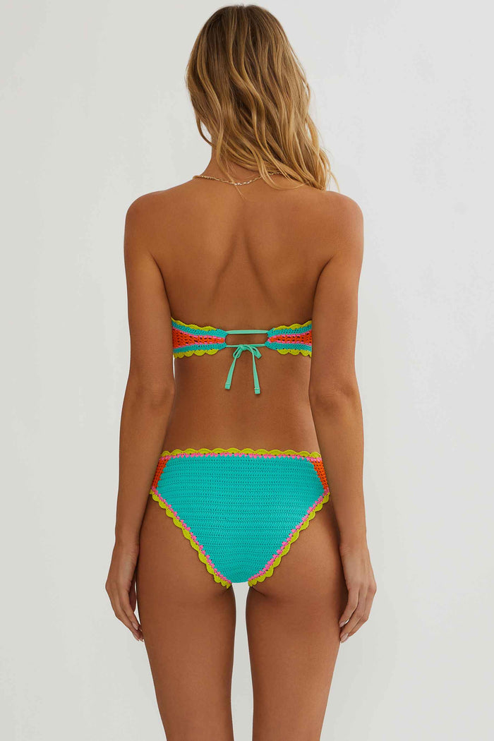 Colorful crochet swimsuit