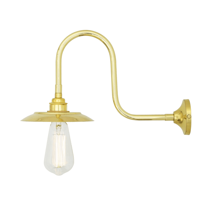 Mullan Lighting Lighting Reznor Vintage Swan Neck Wall Sconce