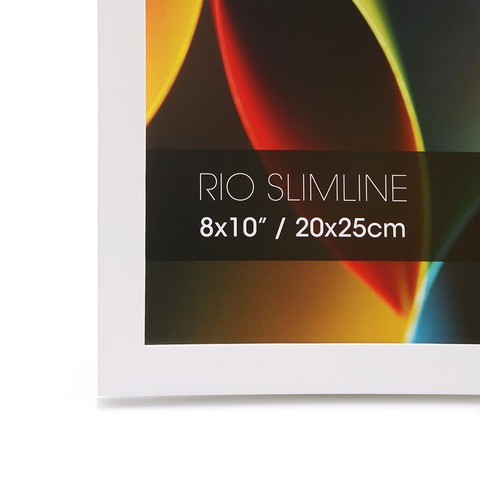 Rio Slimline Collection Photo Frames (White)