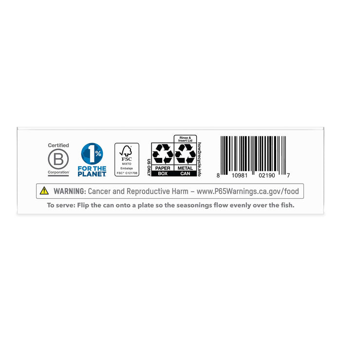 Patagonia Provisions Food Roasted Garlic White Anchovies, Tinned Fish