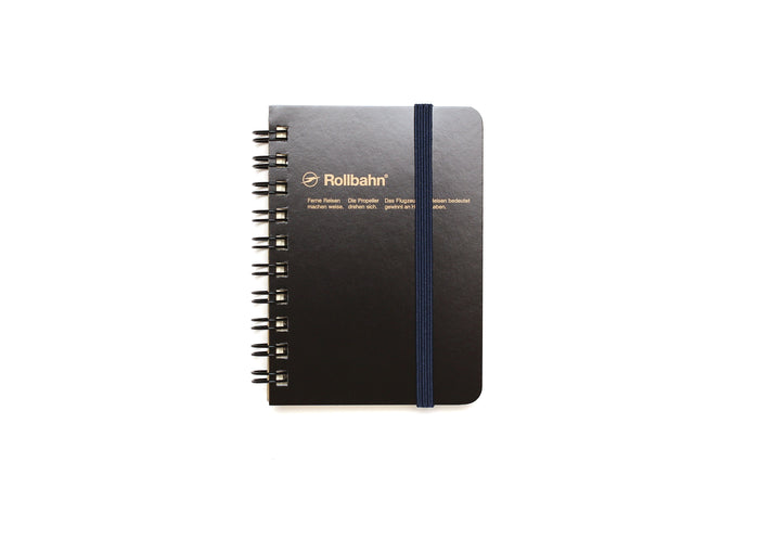 Rollbahn Mini Memo Notebook - Grid: Black