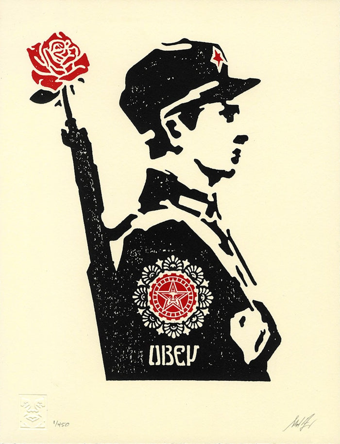 Rose Soldier - Letterpress