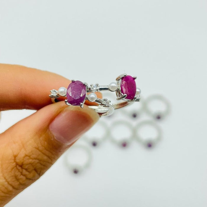 Ruby Ring Cut Faceted Stone Wholesale -Wholesale Crystals