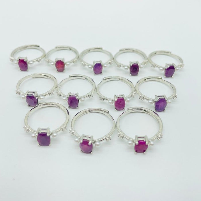 Ruby Ring Cut Faceted Stone Wholesale -Wholesale Crystals