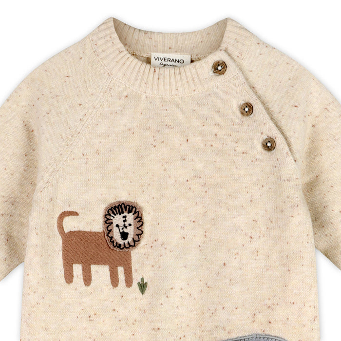 Viverano Organics SHOP Safari Animals Baby Jumpsuit