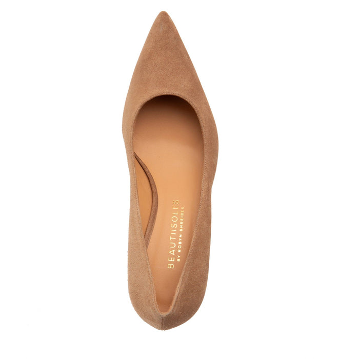 Beautiisoles Shoes Corina Camel Suede
