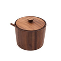JBrody & Co. Tableware Salt Cellar, Walnut Wood