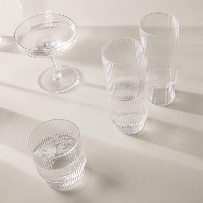 Ferm Living Kitchenware Ripple Champagne Glasses