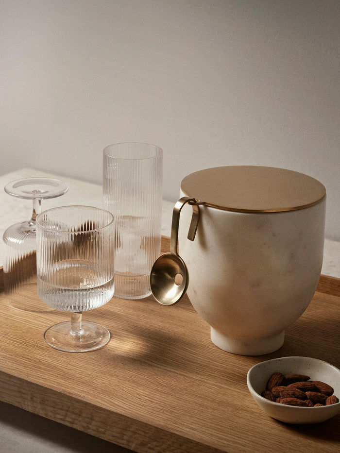 Ferm Living Kitchen & Dining Set of 2, Ripple Wine Glasses