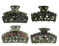 Set of 4 Small Metal Jaw Claw Clip for Hair Styling Hair Twist Hair Bun RW86470-4927-4