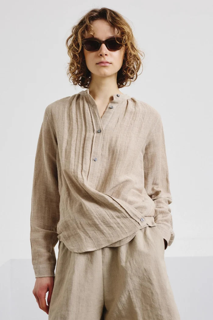 Pomandère SHOP Side-Buttoned Blouse