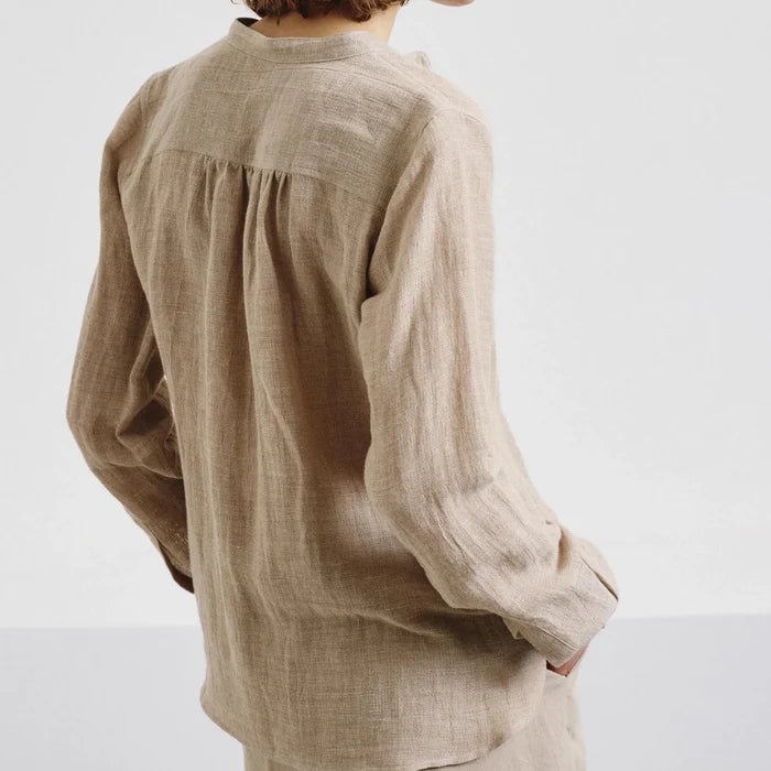 Pomandère SHOP Side-Buttoned Blouse