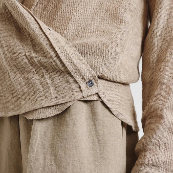 Pomandère SHOP Side-Buttoned Blouse