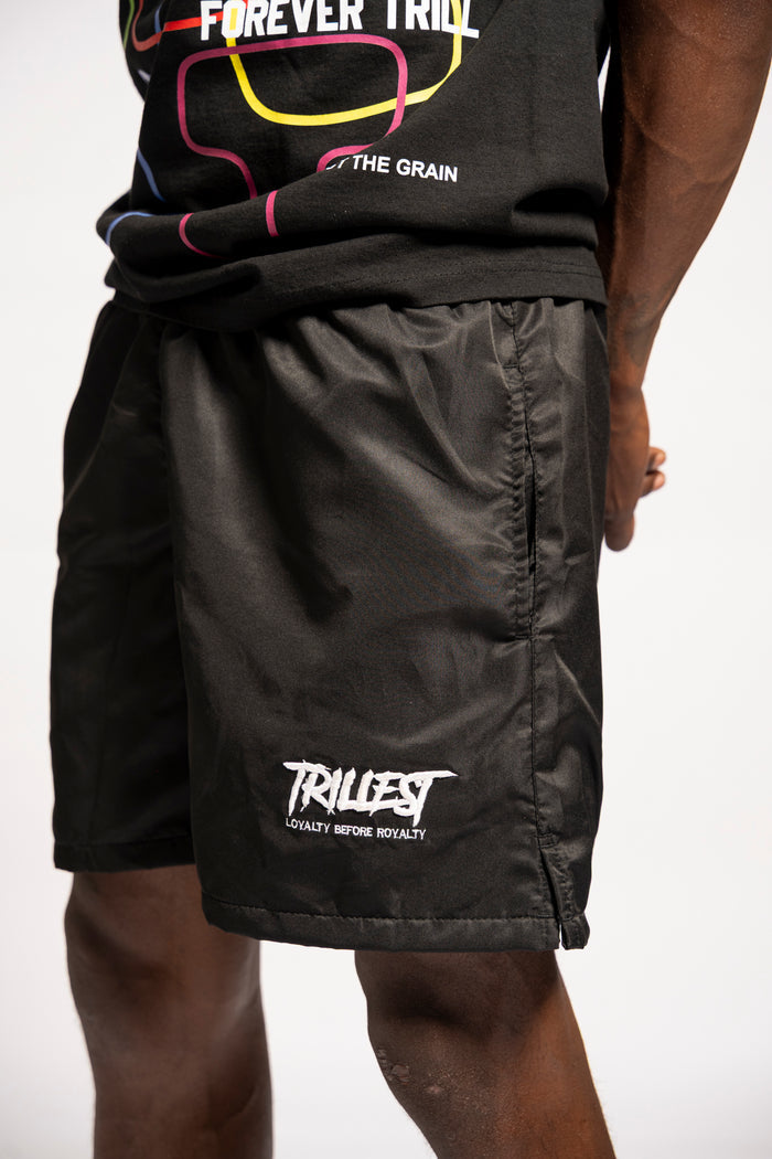Signature Trillest Logo Shorts - Black