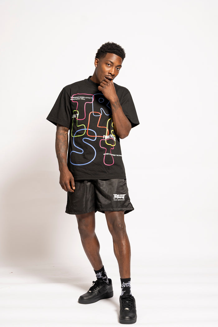 Signature Trillest Logo Shorts - Black