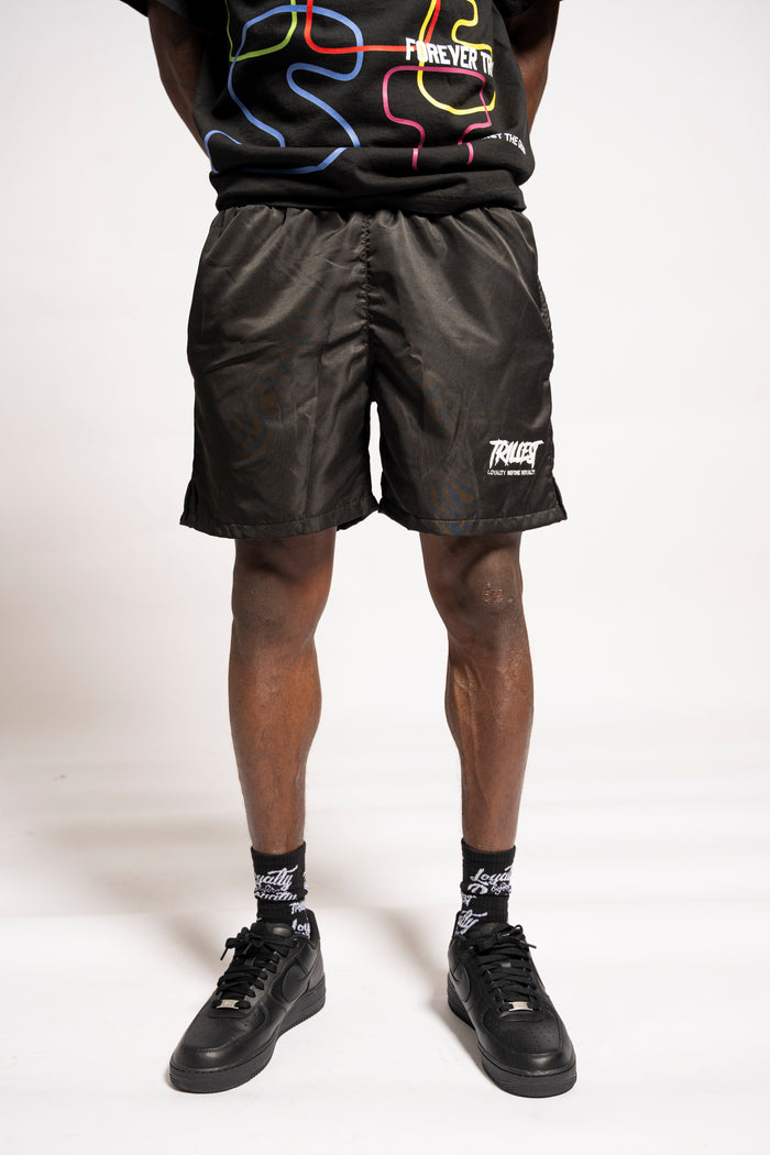 Signature Trillest Logo Shorts - Black
