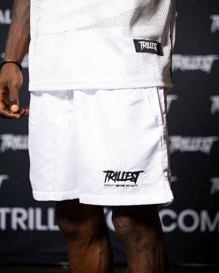 Signature Trillest Logo Shorts - White
