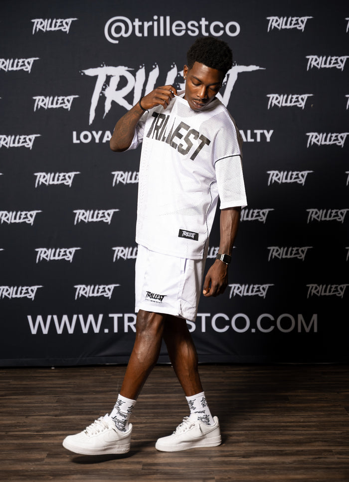 Signature Trillest Logo Shorts - White