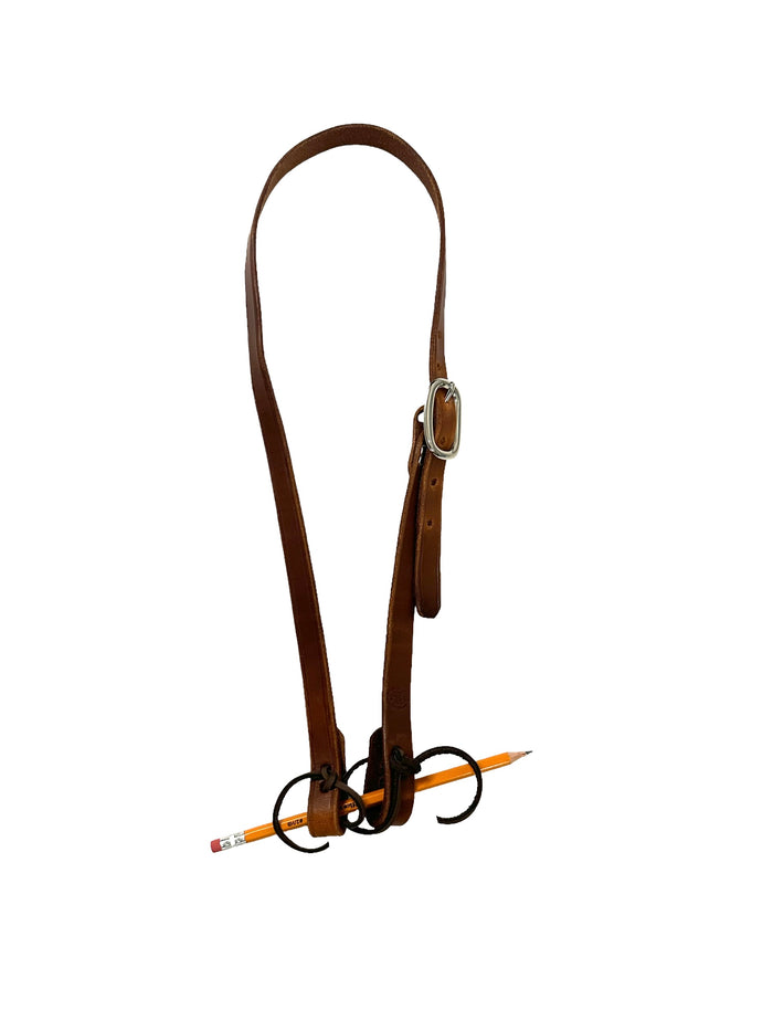 Simple leather Headstall horse size