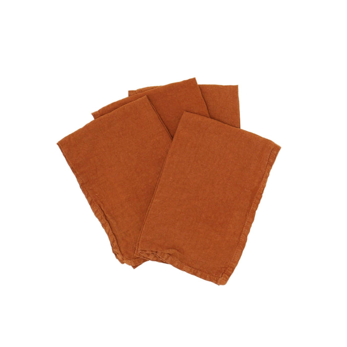 Hawkins New York Table Linens Terracotta Simple Linen Napkin