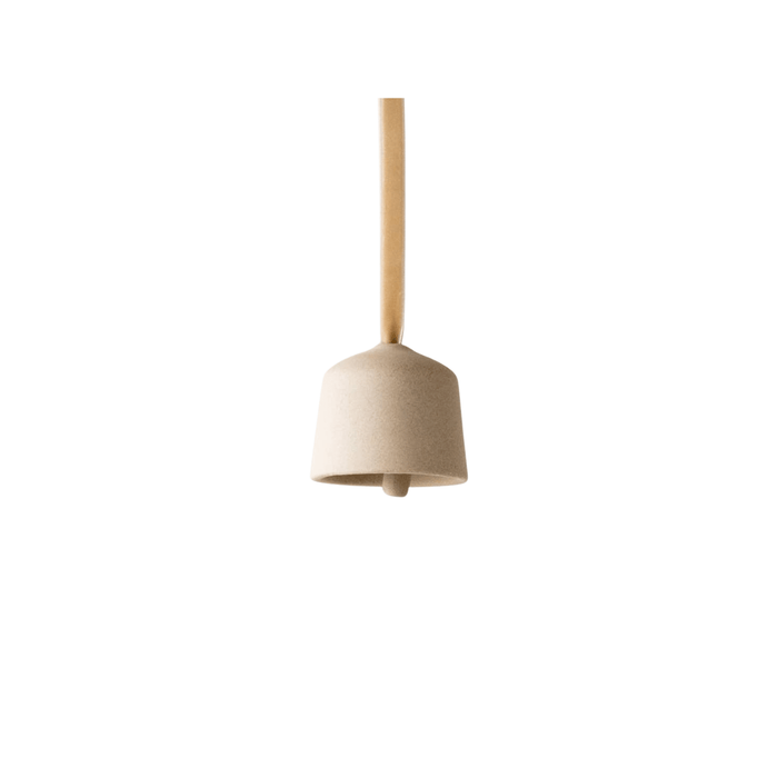 CONVIVIAL Holiday Ornaments Raw Stoneware Single Bell Ornament