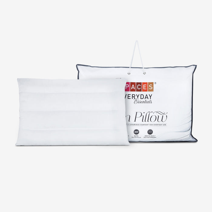 Slim Pillow Polyester Pillow Filler, 110 GSM, Solid, White
