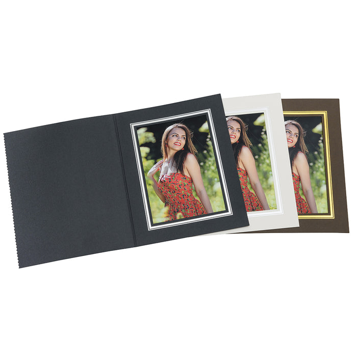 Slip-In Photo Folders (Brown)