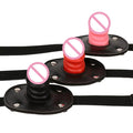 Sm Oral Sex Toys Silicone Strap on Mouth Gag Dildo