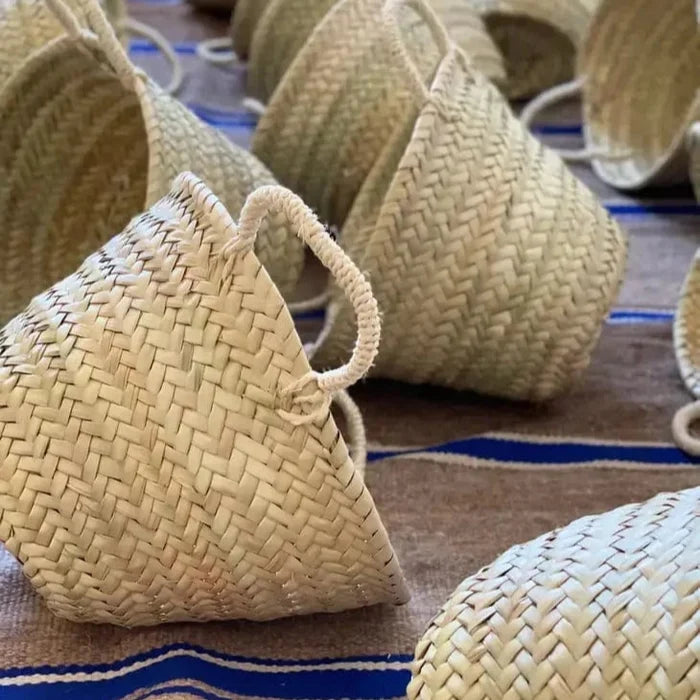 HandmadeBestSeller HandmadeBestSeller - NATURAL STRAW BASKET - small rose basket