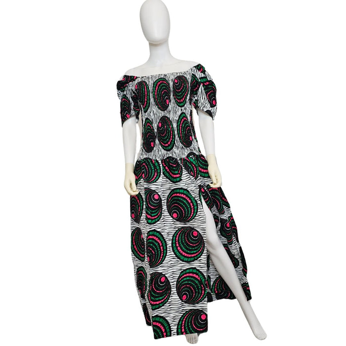 Smocked Ankara Maxi Dress Pattern