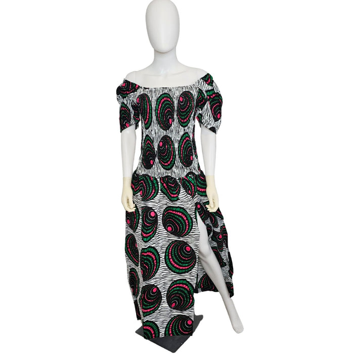 Smocked Ankara Maxi Dress Pattern